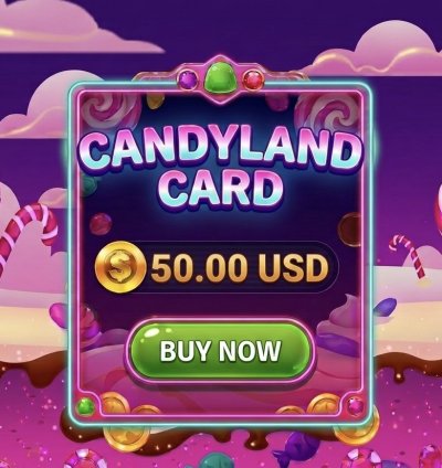 CandyLand Booster Card - $50 Electric Access 🚀💳
