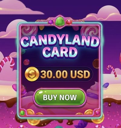 CandyLand Party Pass - $30 Indigo Access 💳🎉